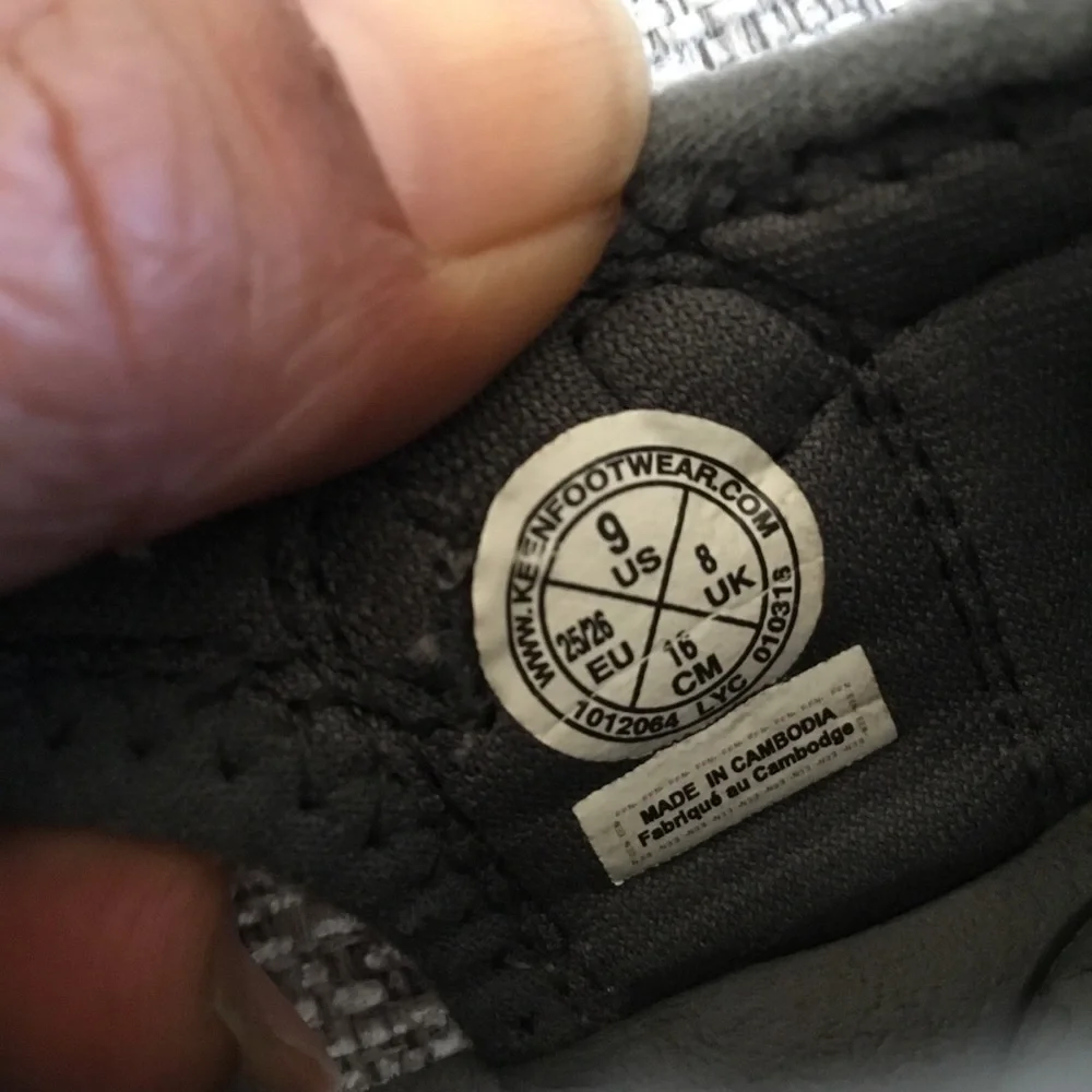 Keen kids toe rubber